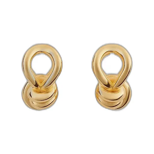 Knot Hoop Earrings