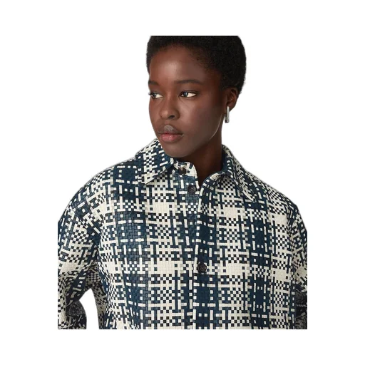 Mini Intreccio Leather Shirt