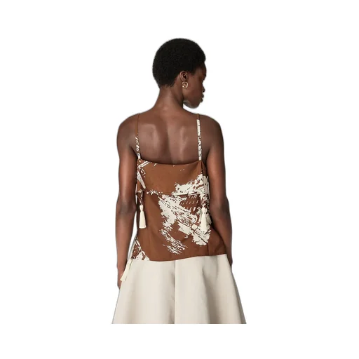 Italian Postcard Silk Top