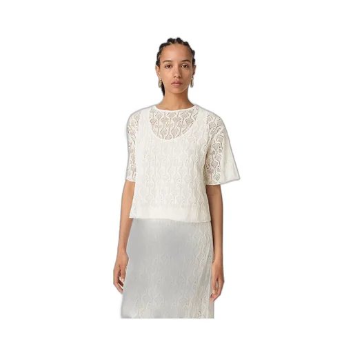 Cotton And Silk Fish Lace Top