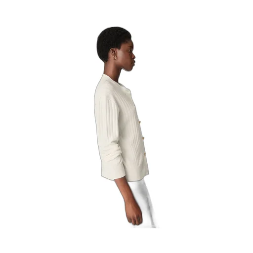Wool Rib Cardigan