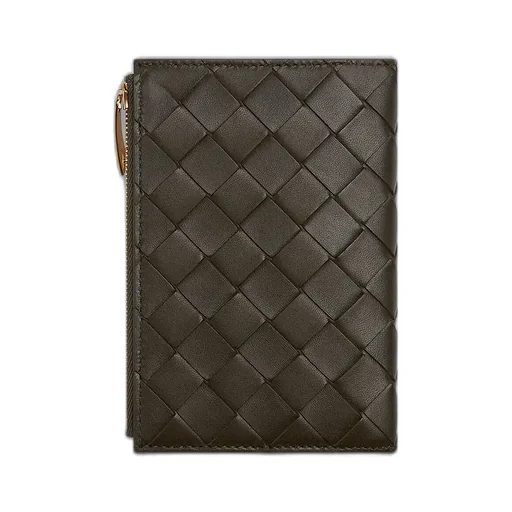 Intrecciato Diagonal Medium Bi-Fold Wallet