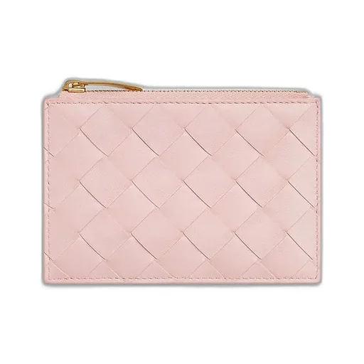 Intrecciato Zipped Card Case
