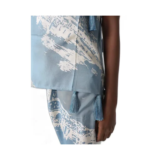 Italian Postcard Silk Top