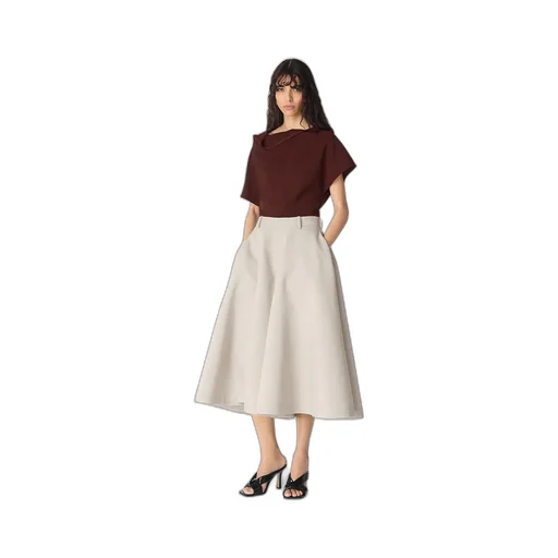 Silk And Cotton Twill Culotte