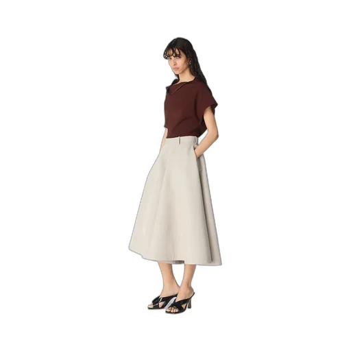 Silk And Cotton Twill Culotte