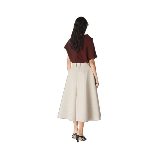 Silk And Cotton Twill Culotte