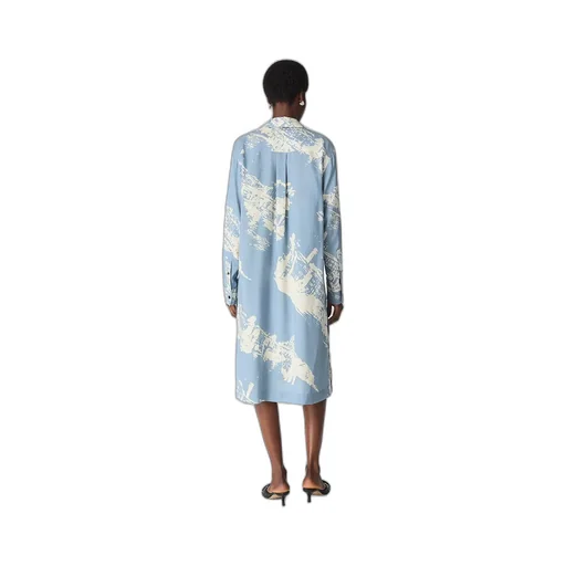 Italian Postcard Silk Dress