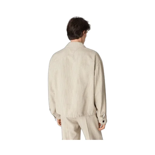 Viscose And Silk Kimono Blouson