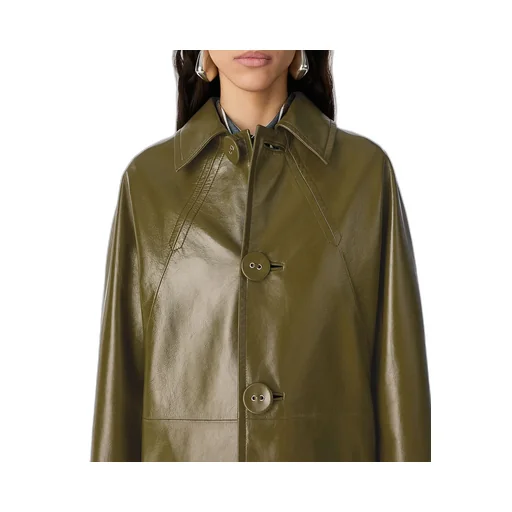 Shiny Leather Coat