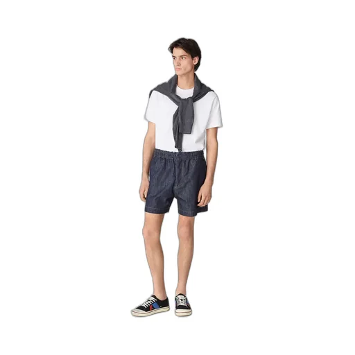 Rinsed Indigo Denim Shorts