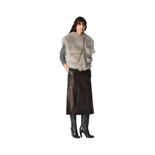 Toscana Shearling Cropped Gilet