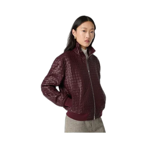 Intrecciato Leather Blouson