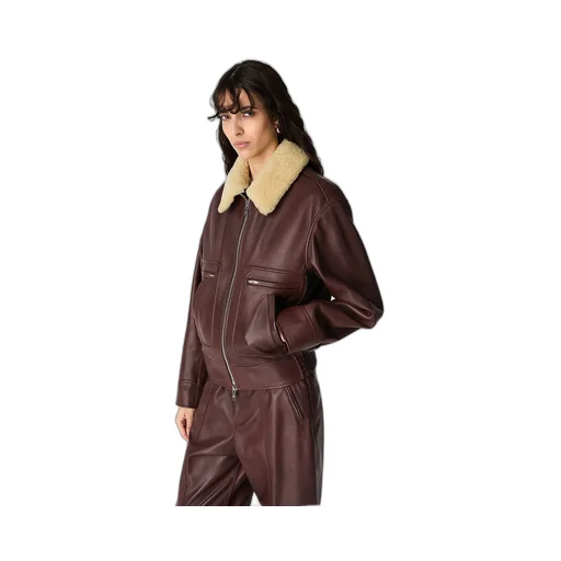 Padded Leather Blouson