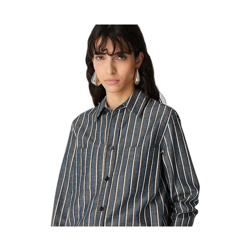 Cotton And Linen Stripe Shirt