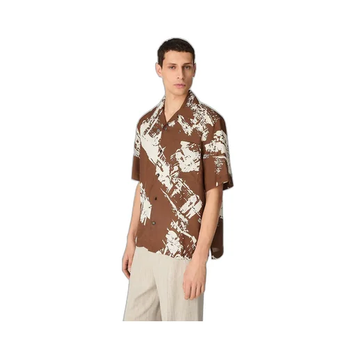 Italian Postcard Silk Shirt