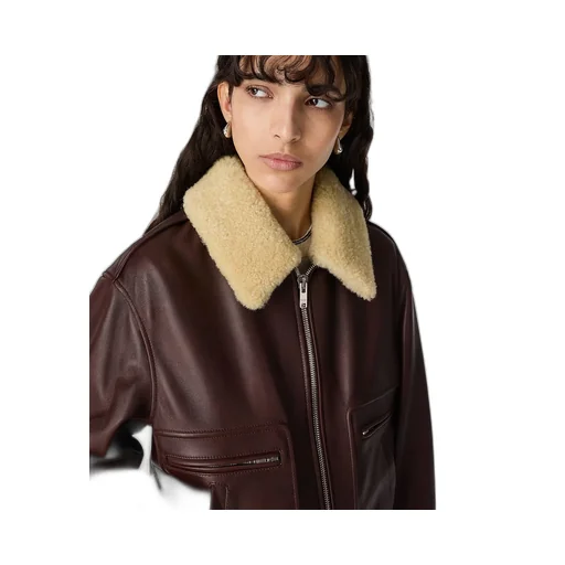 Padded Leather Blouson