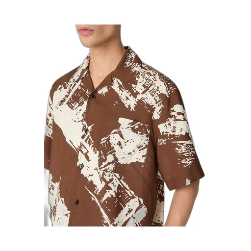 Italian Postcard Silk Shirt