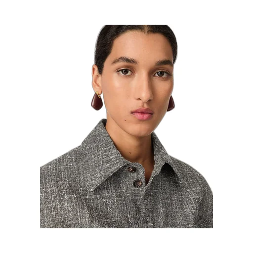 Small Fin Wood Earrings