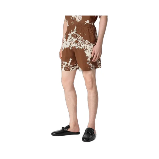 Italian Postcard Silk Shorts