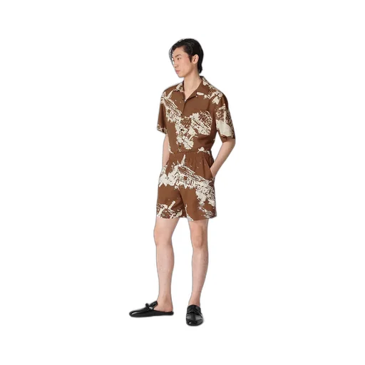 Italian Postcard Silk Shorts
