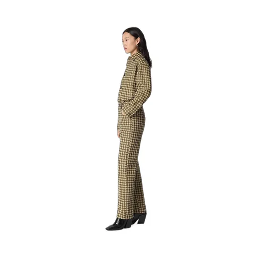 Intrecciato Leather And Suede Pants