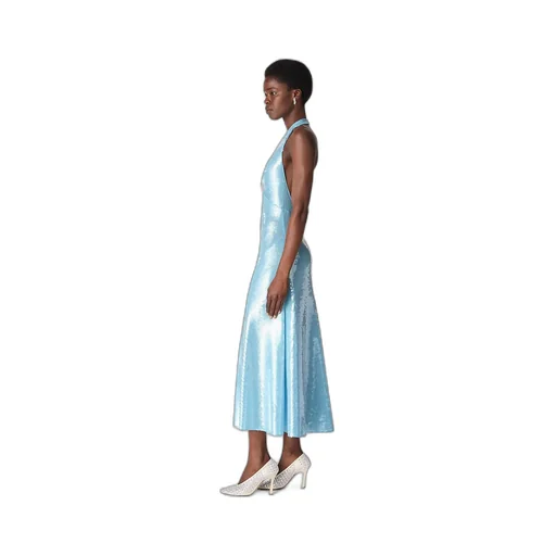 Light Viscose Sequins Dress
