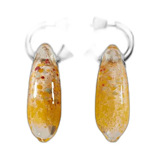 Ellipse Large Glass Earrings