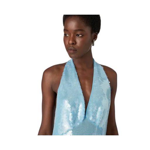 Light Viscose Sequins Dress