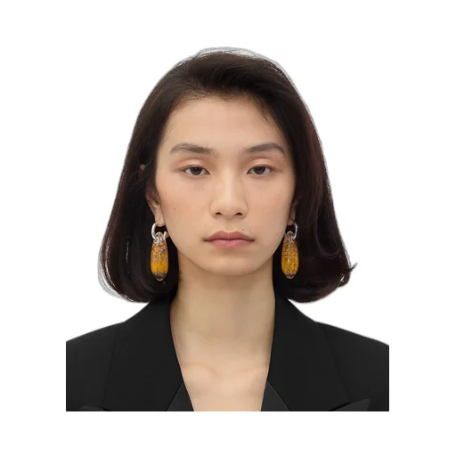 Ellipse Large Glass Earrings