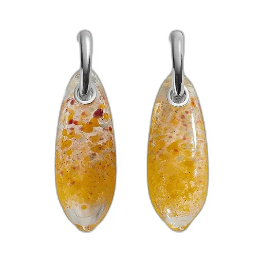 Ellipse Large Glass Earrings