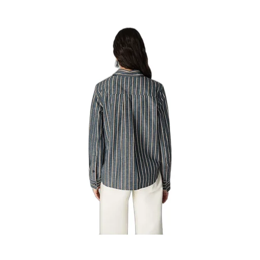Cotton And Linen Stripe Shirt