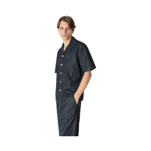 Rinsed Indigo Straight Denim Shirt