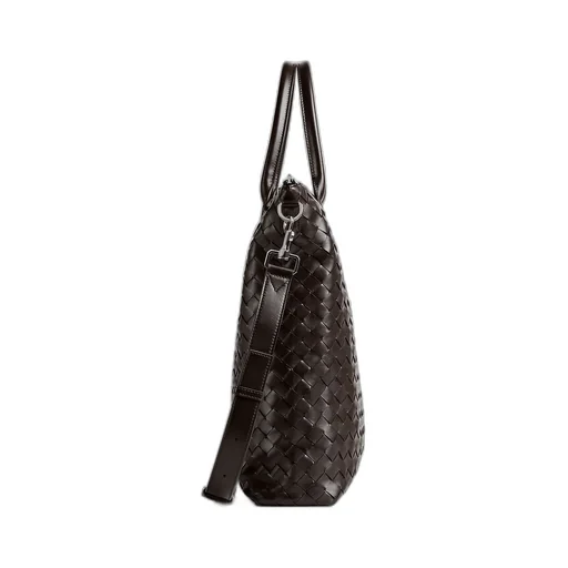 Intrecciato Zipped North-South Tote