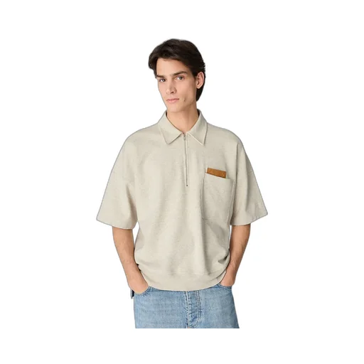 Double Cotton Melange Polo