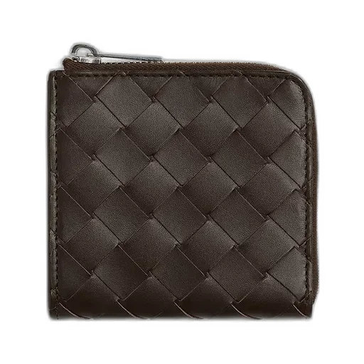 Intrecciato Square Zip Around Wallet