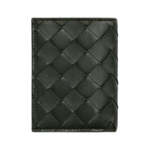 Intrecciato Diagonal Slim Flap Card Case