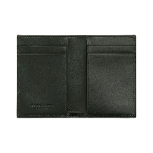Intrecciato Diagonal Slim Flap Card Case