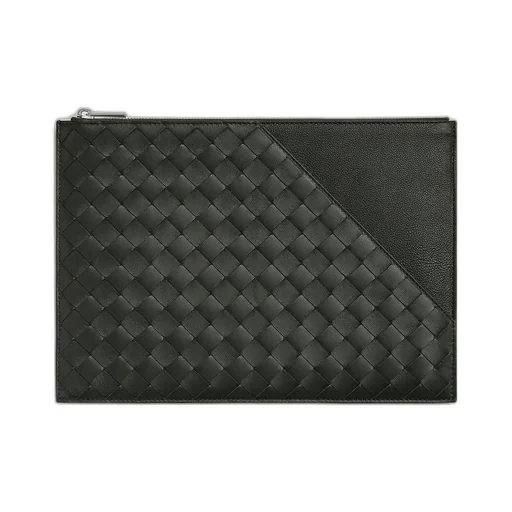 Intrecciato Diagonal Flat Pouch