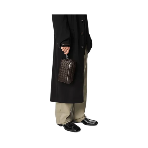 Intrecciato Small Pouch With Wristlet