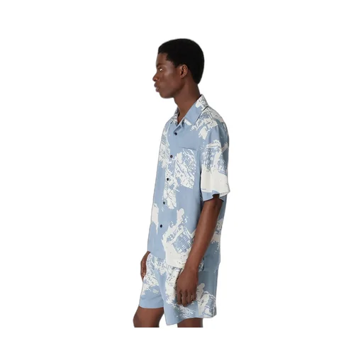 Italian Postcard Silk Shirt