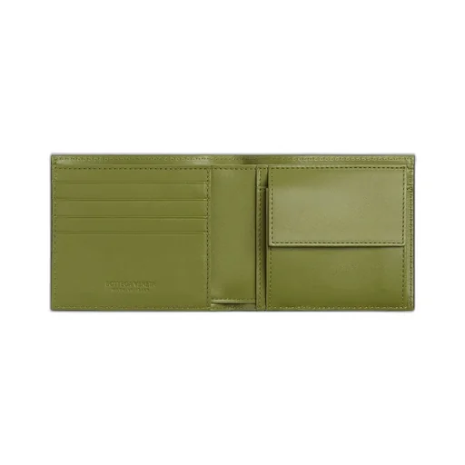 Intrecciato Bi-Fold Wallet With Coin Purse
