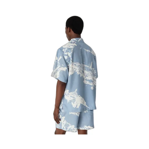 Italian Postcard Silk Shirt