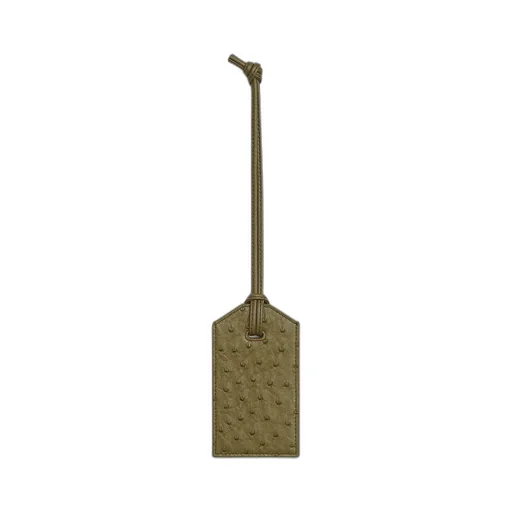 Ostrich Tag Holder On Strap