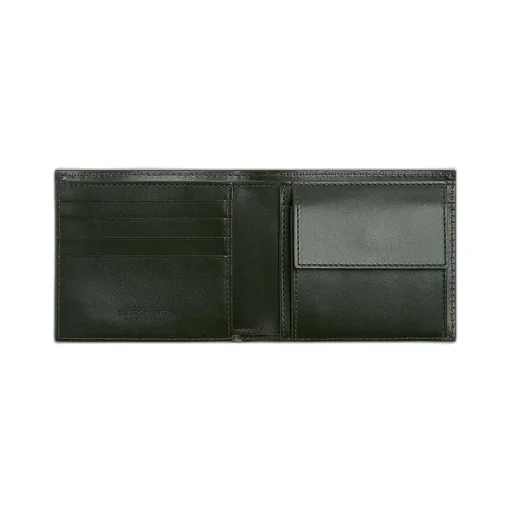 Intrecciato Bi-Fold Wallet With Coin Purse