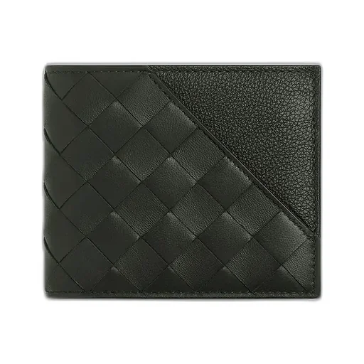 Intrecciato Diagonal Bi-Fold Wallet With Coin Purse