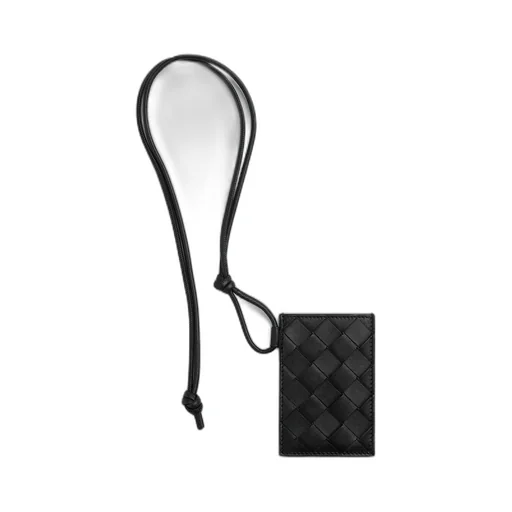Intrecciato Badge Holder