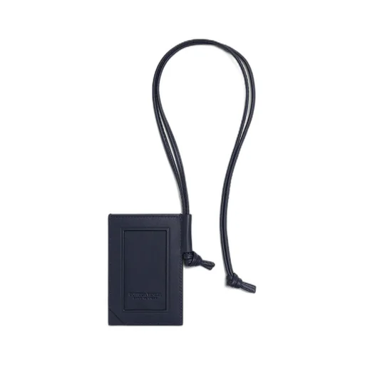 Intrecciato Stamp Badge Holder