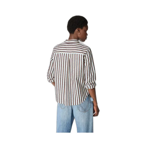Cotton And Linen Stripe Shirt