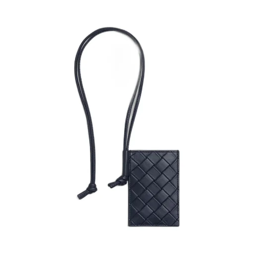 Intrecciato Stamp Badge Holder
